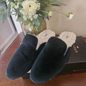 Birdies Velvet Slipper, Emerald Green
